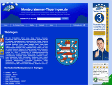 Tablet Screenshot of monteurzimmer-thueringen.de
